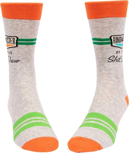 Vista 2 de Blue Q - Calcetines largos y divertidos para hombre (adecuado para tallas 7 - 12)