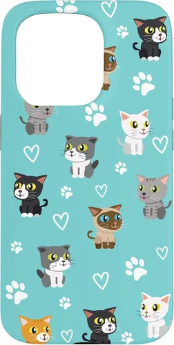 Vista 14 de Funda para iPhone 16 Cat Meow Kitten Kawaii Design Cat Mom