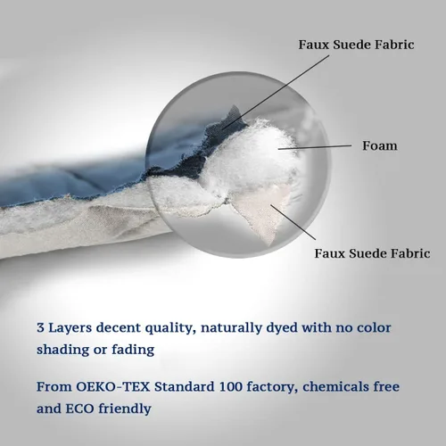 Vista 178 de H.VERSAILTEX Funda de sofá resistente al agua para sofá de 3 cojines, reversible, protector de muebles acolchado con correa elástica, funda de sofá