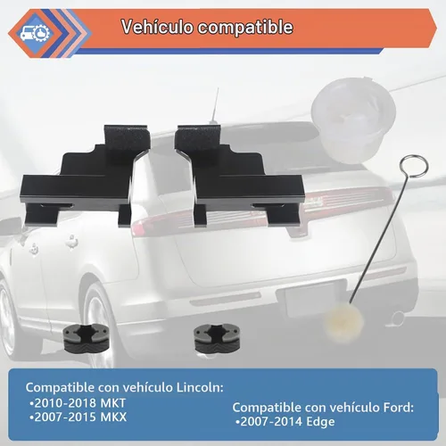 Vista 3 de Kit de reparación de rieles de techo corredizo compatible con Ford