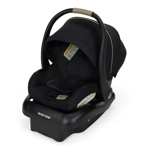 Vista 9 de Maxi-Cosi Mico Pro Asiento de automóvil infantil para bebé con base, silla ventilada, almohadilla suave para reposacabezas, pestillo de fácil