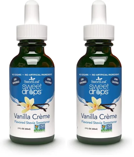 Vista 12 de Edulcorante líquido Sweet Drops de stevia, crema de vainilla, de la marca SweetLeaf Gotas dulces, extracto orgánico de hoja de stevia, cero