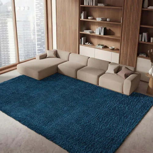 Vista 47 de SAFAVIEH - Colección August Shag, tapete decorativo, 2 x 5 pies, diseño sólido, beige, no desprende pelusa y fácil de cuidar, 1.5 pulgadas
