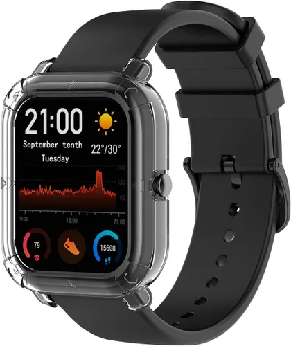 Vista 9 de Funda compatible con Xiaomi Huami Amazfit GTS, accesorios de reloj, TPU suave, a prueba de golpes, protector delgado, protector de parachoques
