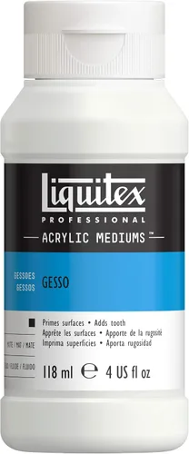 Vista 12 de Liquitex Basics Tubo mediano de Gesso para aplicación en superficies, 8.5 onzas Negro