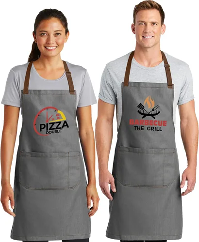 Vista 6 de NACRE APPAREL Delantal con pechera personalizado para hombres y mujeres, añade tu diseño de logotipo, diseño de foto, delantal de chef personalizado