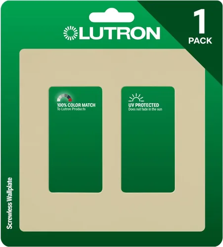 Vista 15 de Lutron Claro - Placa de cubierta para interruptor de luz, placa de pared de 2 posiciones, para interruptores de luz decorativos, cubierta