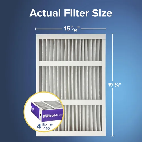 Vista 2 de Filtrete - Filtro de aire para horno y aire acondicionado de 16 x 20 x 4 pulgadas, MPR 1550, MERV 12, se adapta a Lennox y Honeywell, filtro
