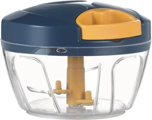 Vista 16 de Ourokhome Procesado manual de alimentos, picador de verduras portátil, rápido y con cuerda, para pequeñas cocinas, para ajo, cebolla, jengibre