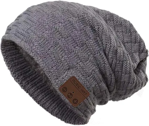 Vista 10 de Gorro Bluetooth para mujeres y hombres, inalámbrico con auriculares, con música, gorro de invierno, gorro inteligente con auriculares musicales Negro