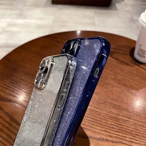 Vista 33 de Funda compatible con iPhone 11 Pro con purpurina, de lujo, linda, flexible, cubierta chapada, protección de cámara, a prueba de golpes, funda