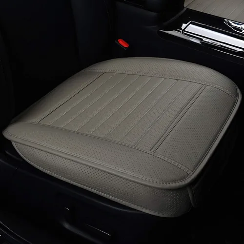 Vista 7 de (1 PIEZA Funda Inferior de Asiento de Coche de Cuero PU y Lino Cosido Funda de Asiento de Coche Interior Automotriz Protector de Asiento Delantero