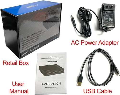 Vista 5 de Avolusion HDDGear Pro X 3TB USB 3.0 Disco duro externo para juegos (preformateado para PS4 Pro, delgado, original)