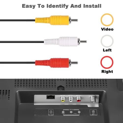 Vista 6 de Aokin Cable AV de audio para Nintendo 64 N64 Super Nintendo SNES Gamecube GC 59ft