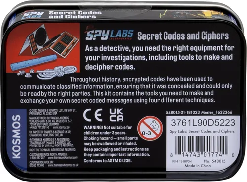 Vista 3 de Spy Labs Inc: códigos secretos y cifrados de Thames & Kosmos ¡Aprende a hacer e intercambiar mensajes codificados! Herramientas y trucos