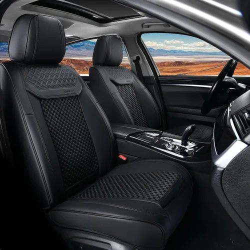 Vista 10 de Coverado - Fundas impermeables para asientos de coche, fundas delanteras para asientos de coche, 2 en 1, fundas protectoras para asientos de coche