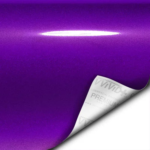 Vista 2 de VViViD + Envoltura de vinilo ultra brillante (1.5 pies x 5 pies), color morado caramelo + escobilla magnética 3 piezas (duro, mediano y suave) - M0