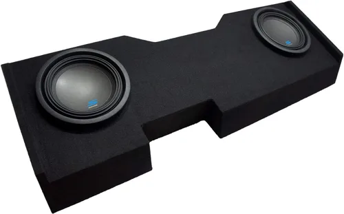 Vista 11 de American Sound Connection Compatible con 2014-2018 GMC Sierra Crew Cab Alpine Type S S-W10D2 Dual 10" Subbox con amplificador S-A60M y kit