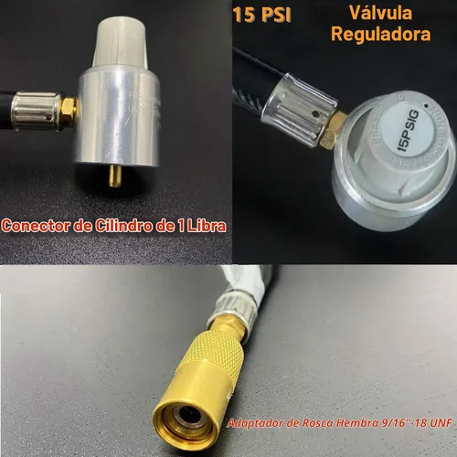 Vista 7 de Regulador de presión de estufa de gas 5430 con manguera de extensión, 3 pies Compatible con los modelos: 5413 5413A 5423 5430A 5430B 5430C 5433