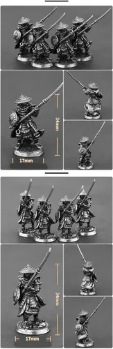 Vista 2 de Juego de juguetes de la serie Samurai (7-Broadsword C)