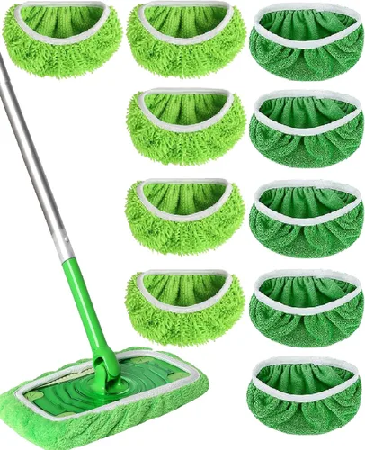 Vista 11 de Almohadillas de Microfibra Reutilizables para Trapeador Almohadillas Húmedas Lavables Compatibles con Repuestos de Almohadillas Swiffer Sweeper