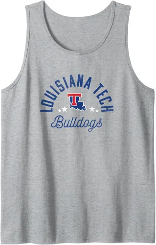 Vista 4 de Camiseta sin mangas con logotipo de Louisiana Tech Bulldogs, Negro