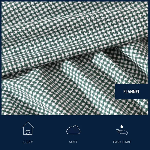 Vista 5 de Nautica - Juego de sábanas King, juego de ropa de cama de franela cepillada, artículos esenciales para habitación suaves y acogedores