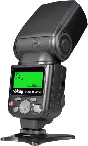 Vista 2 de VK750II TTL Flash Speedlite con pantalla LCD para cámara réflex