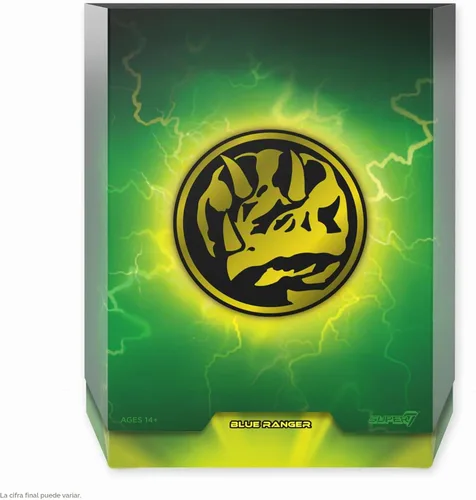 Vista 3 de Super7 Mighty Morphin Power Rangers ULTIMATES! Wave 3 - Figura de acción de Blue Ranger