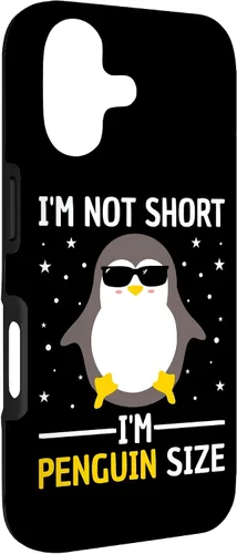 Vista 3 de I'm Not Short I'm Penguin Size Men Women Funny Penguin Lover Case for iPhone 17