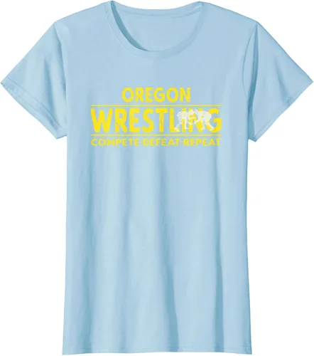 Vista 31 de Oregon Wrestling - Camiseta para competir, derrota, repetir