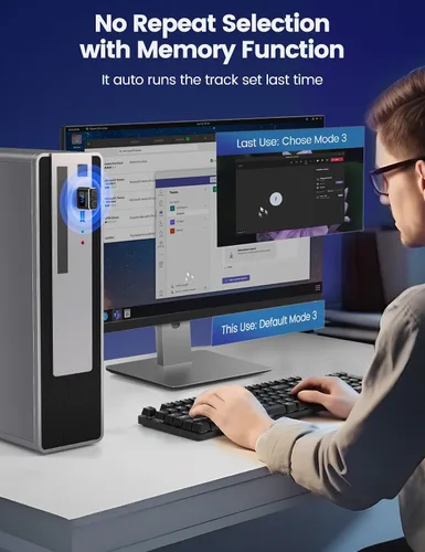 Vista 5 de Meatanty Agitador de Ratón Metálico Pequeño, Movedor de Mouse USB Indetectable, Agitador Automático con Modo Separado y Botones