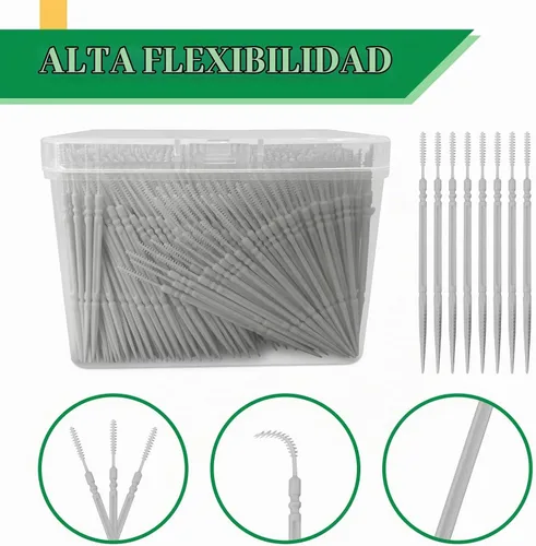 Vista 4 de 2280pcs palillo de dientes de plástico de doble cabeza, púas de dientes