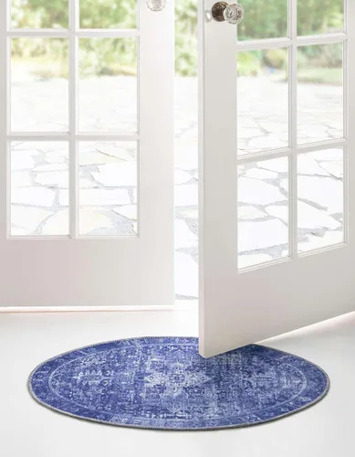 Vista 46 de Unique Loom Timeless Collection - Alfombra de área - Peter (2' x 3' 1" ovalada, beige/marfil)