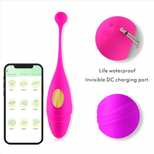 Vista 3 de Vibrador APP Vibrador remoto inalámbrico Huevo vibrador usable G Spot Vibradores Clítoris Masturbación para adultos Juguetes sexuales para mujeres