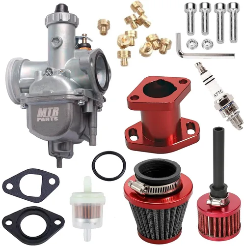 Vista 7 de VM22 Carburador de 26mm para Predator 212CC 196cc, Compatible con CT200U KT196 Mini Bike, Moto Race Go Kart 6.5HP Baja Warrior Heat MB165 MB200, Kit