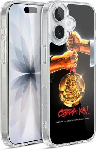 Vista 180 de Head Case Designs Funda de gel suave con licencia oficial de Cobra Kai Gold Medal Graphics compatible con Apple iPhone 7 Plus/iPhone 8 Plus