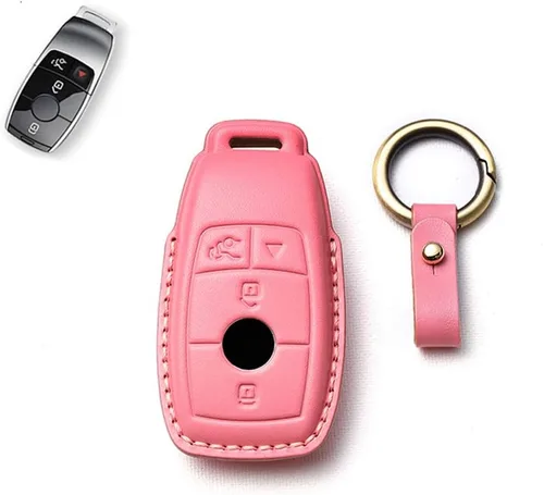 Vista 6 de SANRILY Funda de llave inteligente para Mercedes Benz Clase E C, Negro