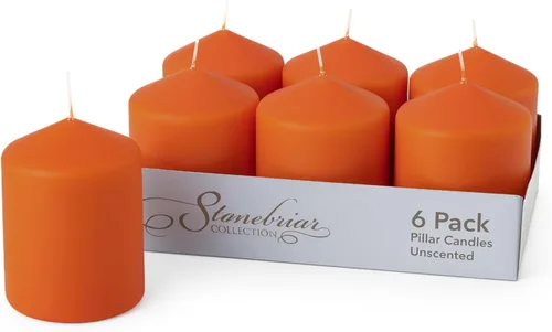 Vista 7 de Stonebriar Velas de pilar sin perfume, 18 horas de tiempo de combustión, velas de cera de larga duración para bodas, vacaciones, decoración