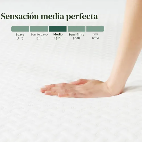 Vista 6 de Zinus Colchón de espuma viscoelástica esencial de té verde individual de 8