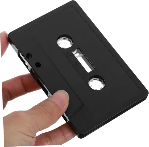 Vista 9 de 4 cintas de casete en blanco negro para grabación de audio clásica, casetes vacíos para manualidades y decoración de pared, estilo retro, oficina