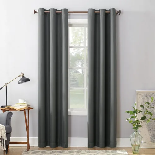 Vista 7 de No. 918 Montego - Panel de cortina con ojales semitransparentes con textura casual