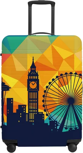 Vista 12 de URBEST Funda protectora para maleta, antiarañazos y suciedad, Otoño de vidrieras