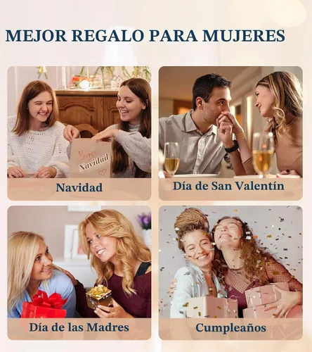 Vista 5 de Doubgood - Pulseras de oro para mujer, juego de 5 piezas, pulseras chapadas en oro de 14 quilates, conjuntos de joyería con cuentas elásticas