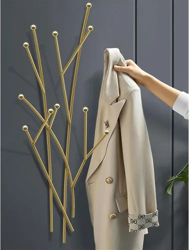 Vista 5 de Percheros de pared para colgar en la pared, perchero de entrada para colgar en la pared, creativo sin agujero, ganchos para colgar en la mesita