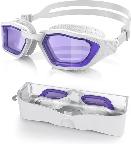Vista 15 de Greatever Swim Goggles Adult Anti Fog&UV No Leak Wide View Swimming Goggles