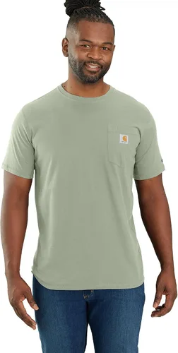 Vista 48 de Carhartt Force - Camiseta de manga corta, con bolsillo, de ajuste holgado y peso medio para hombre Malt