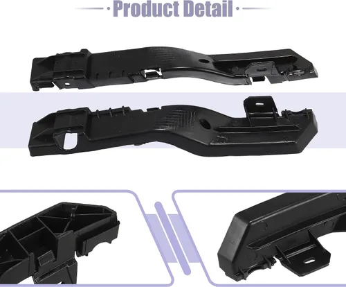 Vista 2 de Unifizz 5178411AD 5178410AD 1 par de soporte de parachoques delantero izquierdo y derecho para Dodge Journey 2009-2017