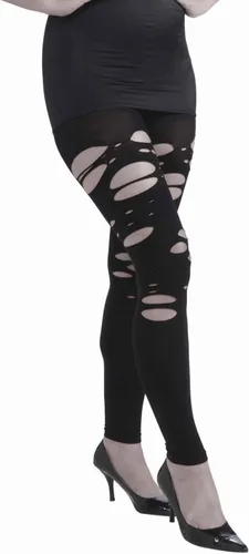 Vista 2 de Forum Novelties Leggings rasgados zombie para mujer