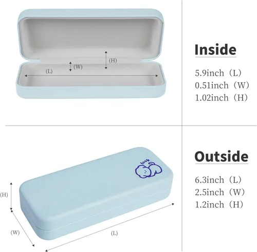 Vista 3 de LOXITP Paquete de 3 fundas suaves para lentes de lectura para mujeres, estuche portátil de cuero para lentes de lectura, paquete organizador